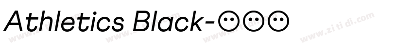 Athletics Black字体转换